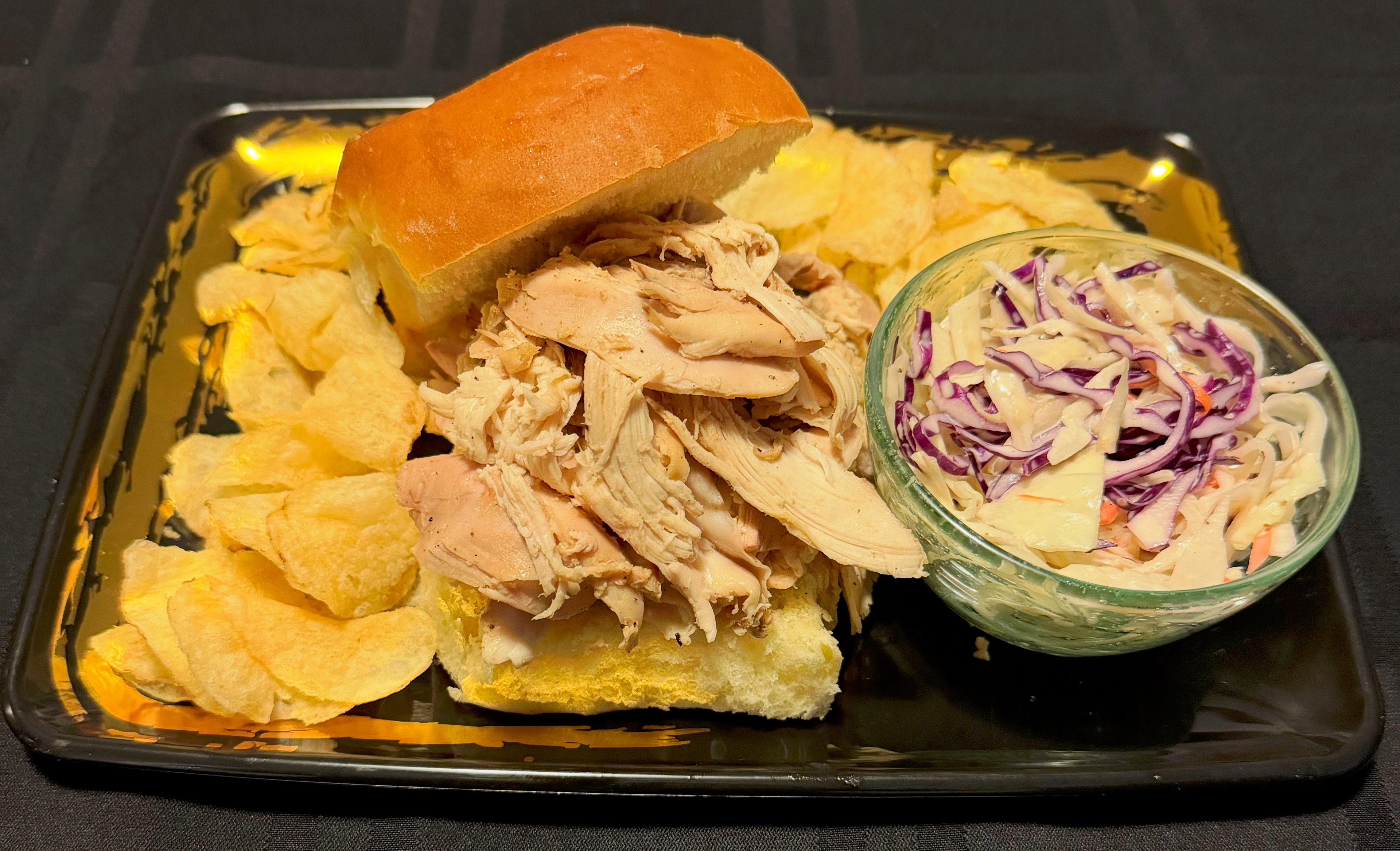 Applewood Smoked Pulled Chicken Sandwich